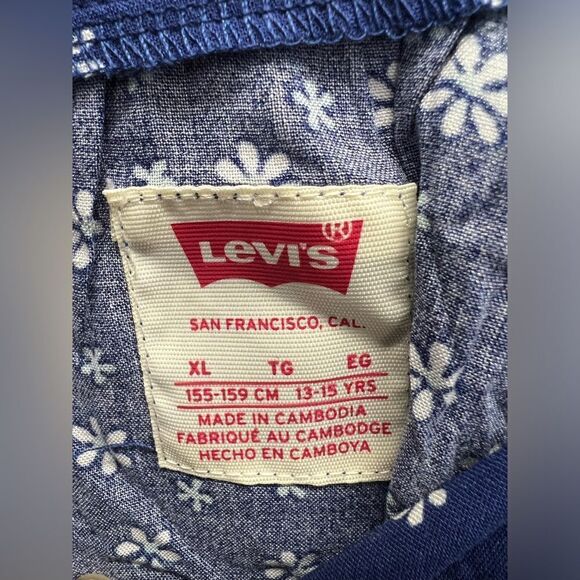 Girls Levi’s floral long sleeve blouse - Picture 7 of 7